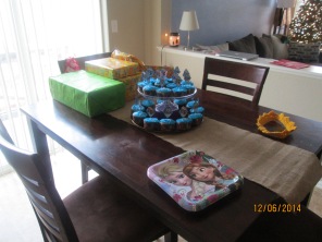 Cupcake set up